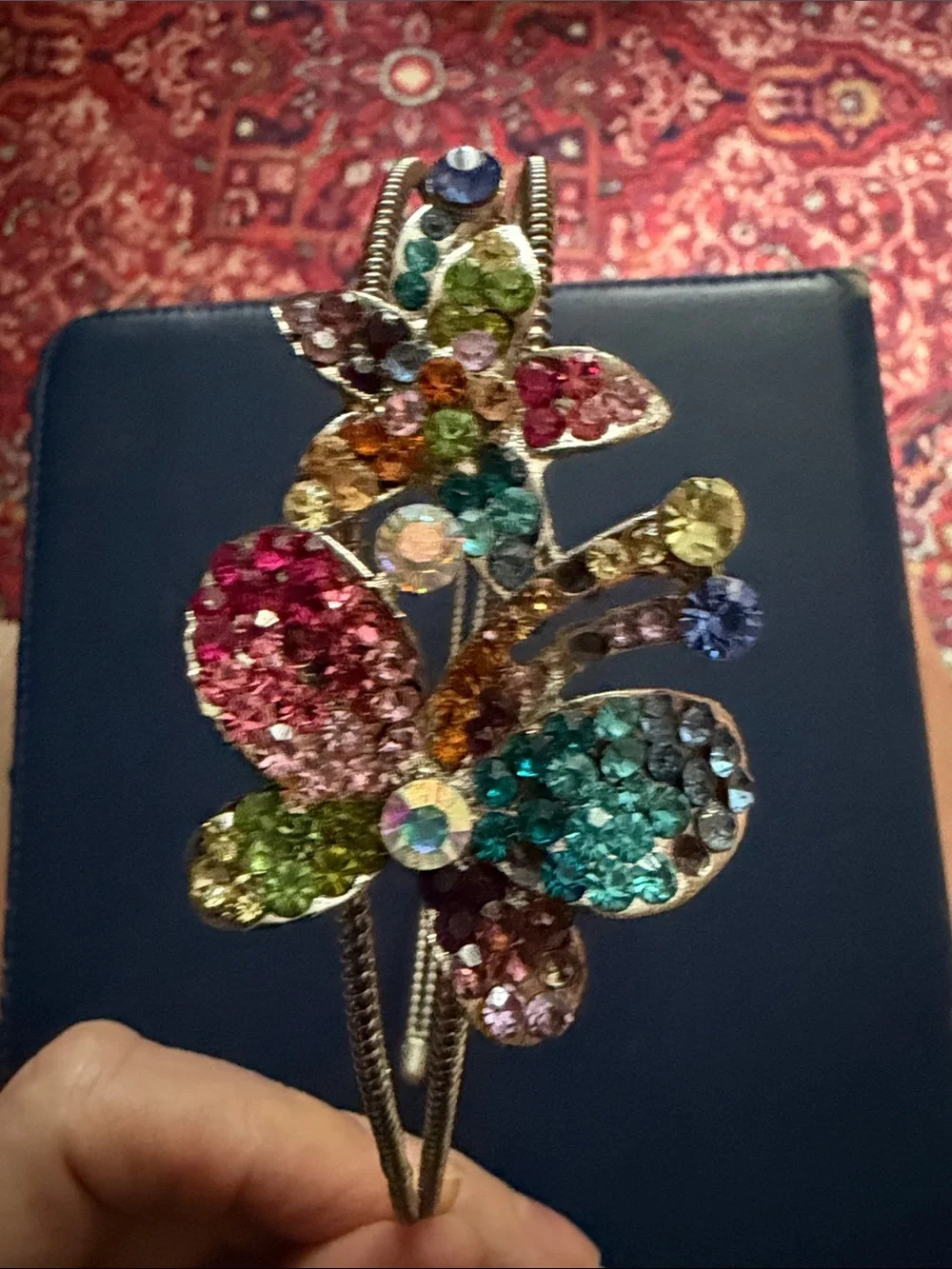 Multicolor Crystal Flower Headband - Kids Jewelry
